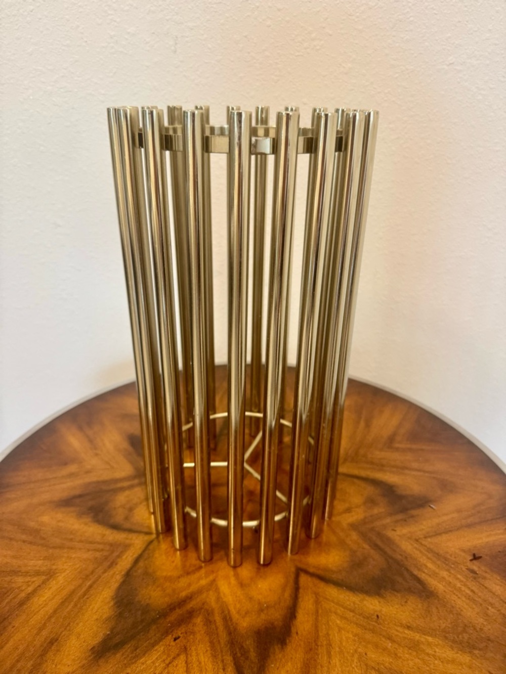 Tozai Home Stainless Steel Modern Column 14” Candle Holder - Picture 4 of 7